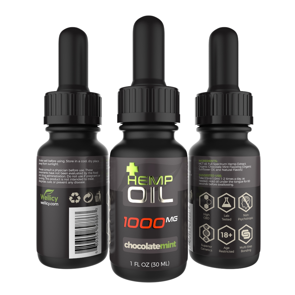 Wellicy CBD Hemp Oil Tincture