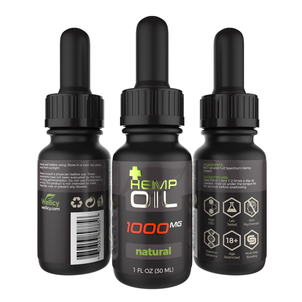 Wellicy CBD Hemp Oil Tincture