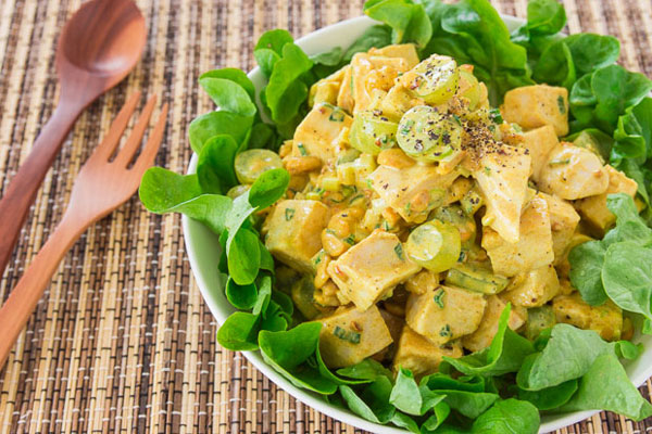 CBD Infused Curry Chicken Salad