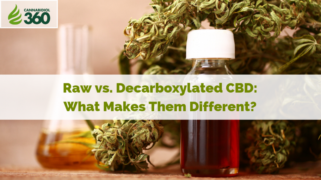 Raw VS Decarb CBD